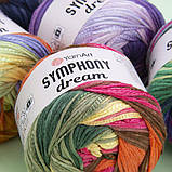 Yarnart SYMPHONY DREAM (Ярнарт Симфонія Дрім) № 3117 (Пряжа бавовна з віскозою, нитки для в'язання), фото 4