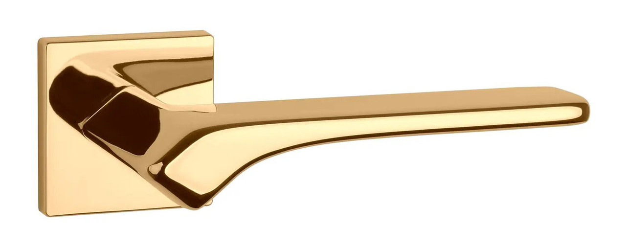 Ручка на квадратній розетці Aprile AS BERGENIA Q 7S латунь PVD (Польща)