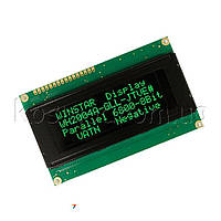 WH2004A-GLL-CTVE ЖК-дисплей, VATN, 20 символов 4 строки, цвет подсветки: зеленый, Интерфейс: 6800 interface