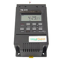 TM-616-220V Программируемый цифровой таймер 7дней/24 часа. 30 А. Монтаж: на DIN-рейку.