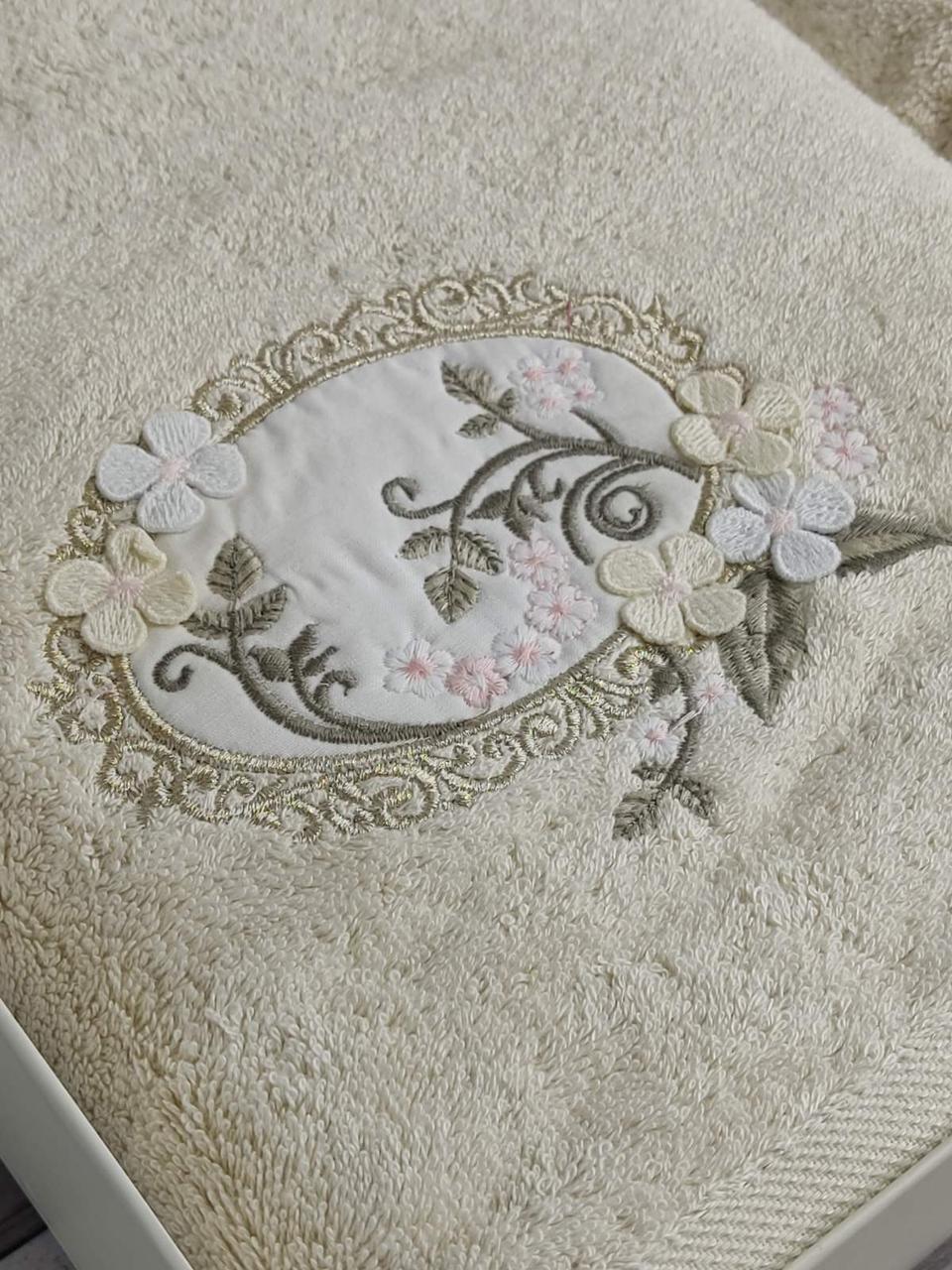 Pupilla 2в1 Hayal oval bej бамбукові рушники.Туреччина., фото 1