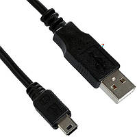 USB-MINIUSB-0.2M Кабель: USB 2.0: USB-A вилка, USB mini 5pin вилка: 0,2м