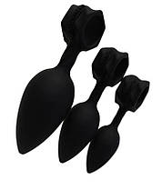 Набір анальних пробок Bathmate Anal Training Plugs, діаметр 2,5 см - 3,1см - 3,8см, фото 2