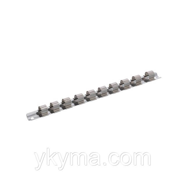 Планка кріплення головок 1/2" на 10 шт. 260 мм INTERTOOL ET-6007