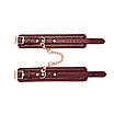 Шкіряні поножі Liebe Seele Wine Red Ankle Cuffs, знімний ланцюжок-кріплення, фото 4