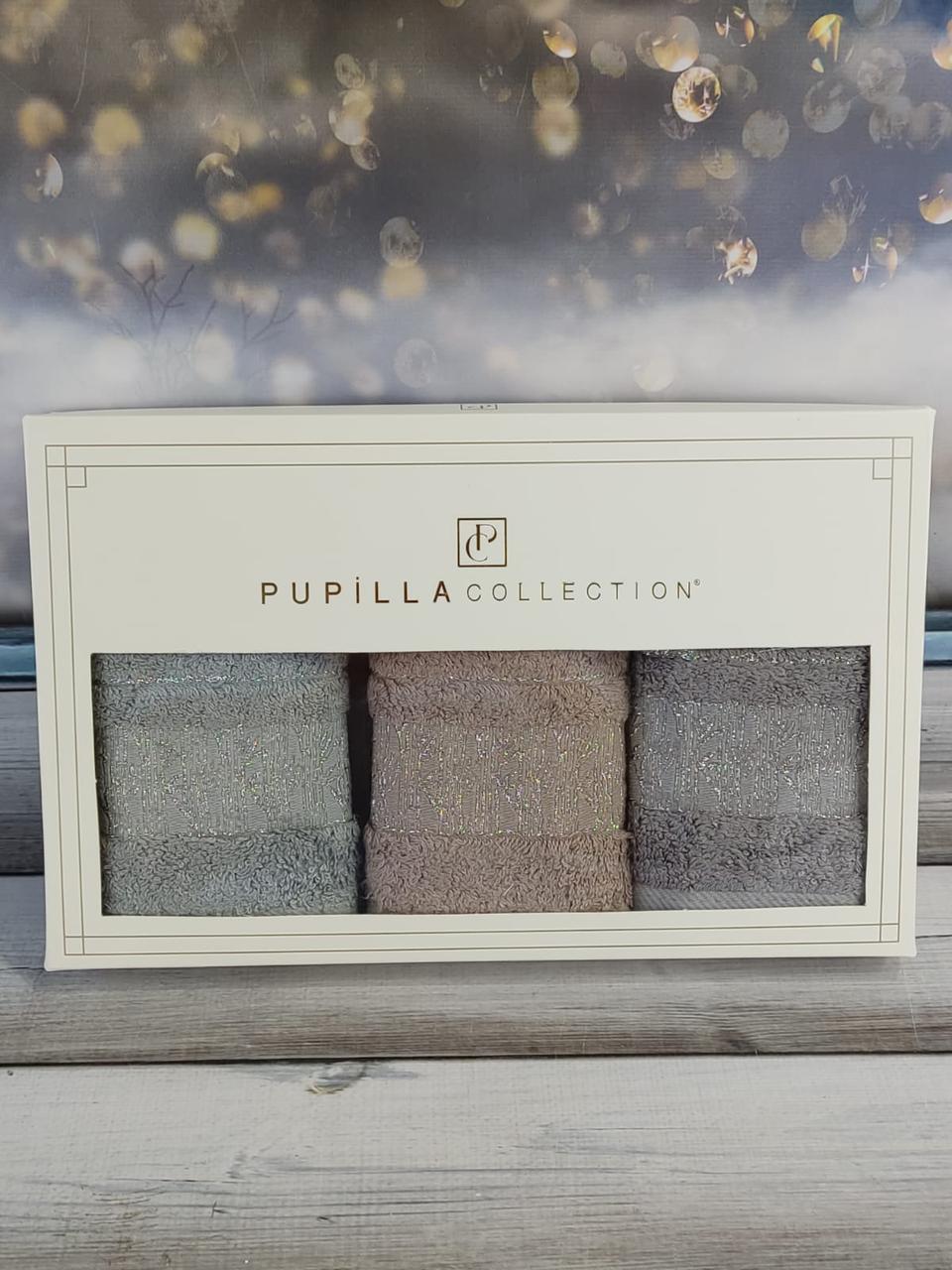 Pupilla Kristal bej 30х50см., 3в1. Бамбукові рушники.
