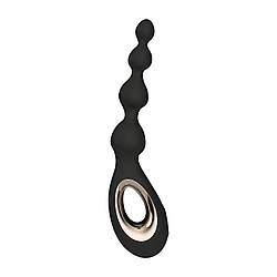 Анальне намисто з вібрацією LELO Soraya Beads Black, різний діаметр намистин, 8 режимів