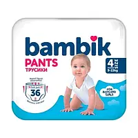 Подгузники-трусики Bambik maxi р. 4 (9-15кг), 36 шт.