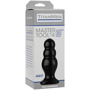 Анальний стимулятор Doc Johnson Titanmen Tools – Master, діаметр 6,6 см, фото 2