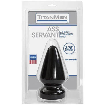 Пробка для фістінга Doc Johnson Titanmen Tools - Butt Plug 3.75 Inch Ass Servant, діаметр 9,4см, фото 2