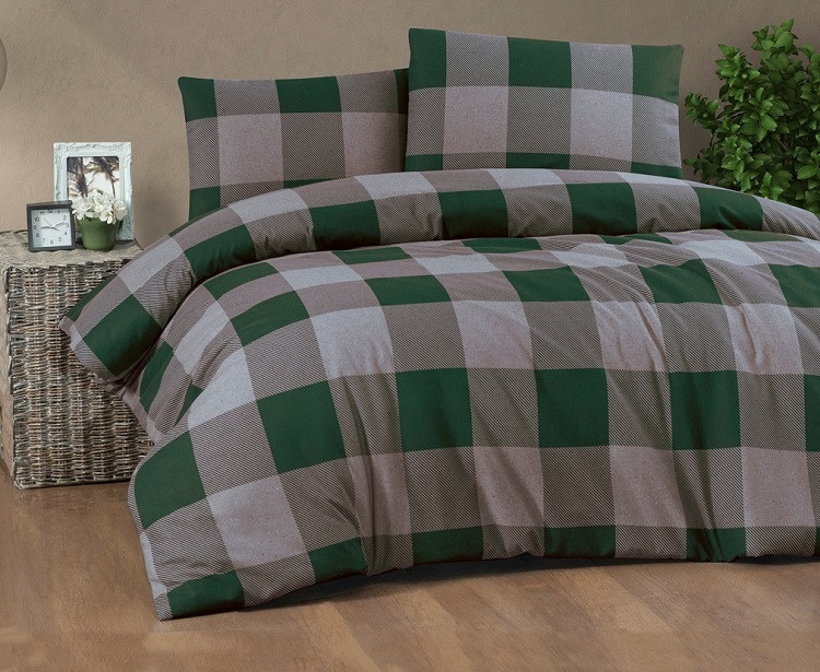 41901 фланелева постіль, євро розмір. Cotton collection Туреччина, фото 1