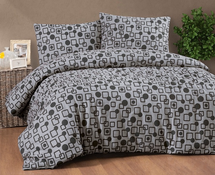 41902 фланелева постіль, євро розмір. Cotton collection Туреччина, фото 1