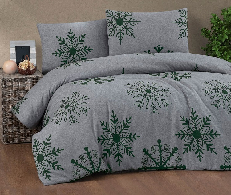 41900 фланелева постіль, євро розмір. Cotton collection Туреччина, фото 1