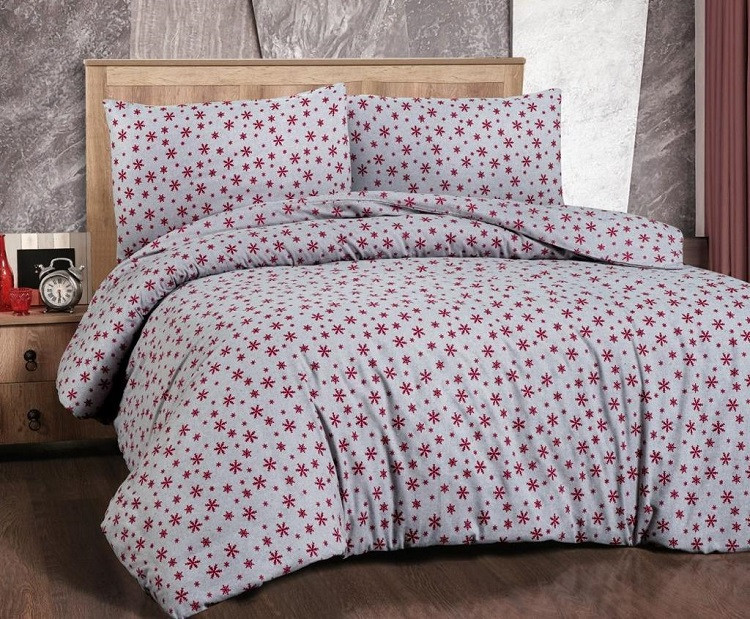 41847 фланелева постіль, євро розмір. Cotton collection Туреччина, фото 1