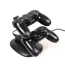 Зарядна док-станція DOBE для DualShock 4 PS4 на 2 геймпада, Зарядна станція для геймпадів з LED-підсвіткою, фото 5