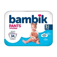 Подгузники-трусики Bambik Junior р. 5 (12-17кг), 34 шт.