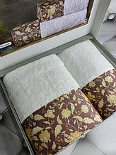 BLZ Versace 2в1 махрові рушники. Щільність 500 г/м2 Belizza Туреччина