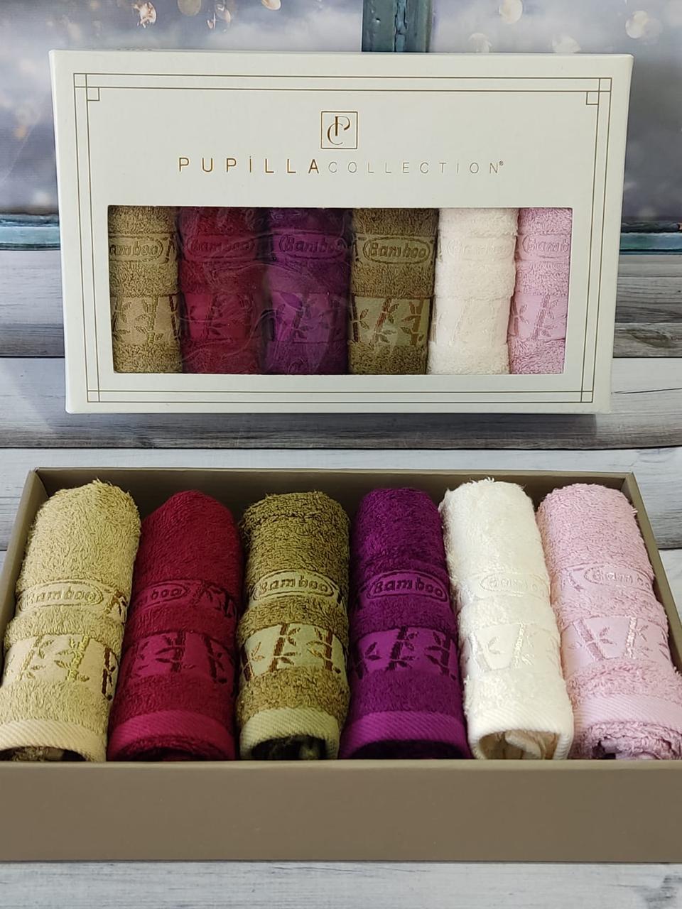 Pupilla gold 30х50см., 6в1. Бамбукові рушники., фото 1