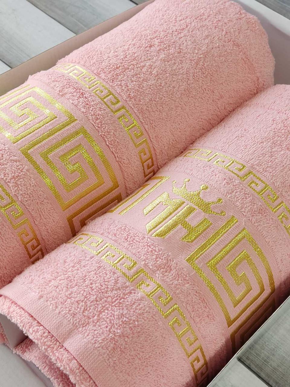 Moz versace persik 2в1подарунковий набір рушників., фото 1