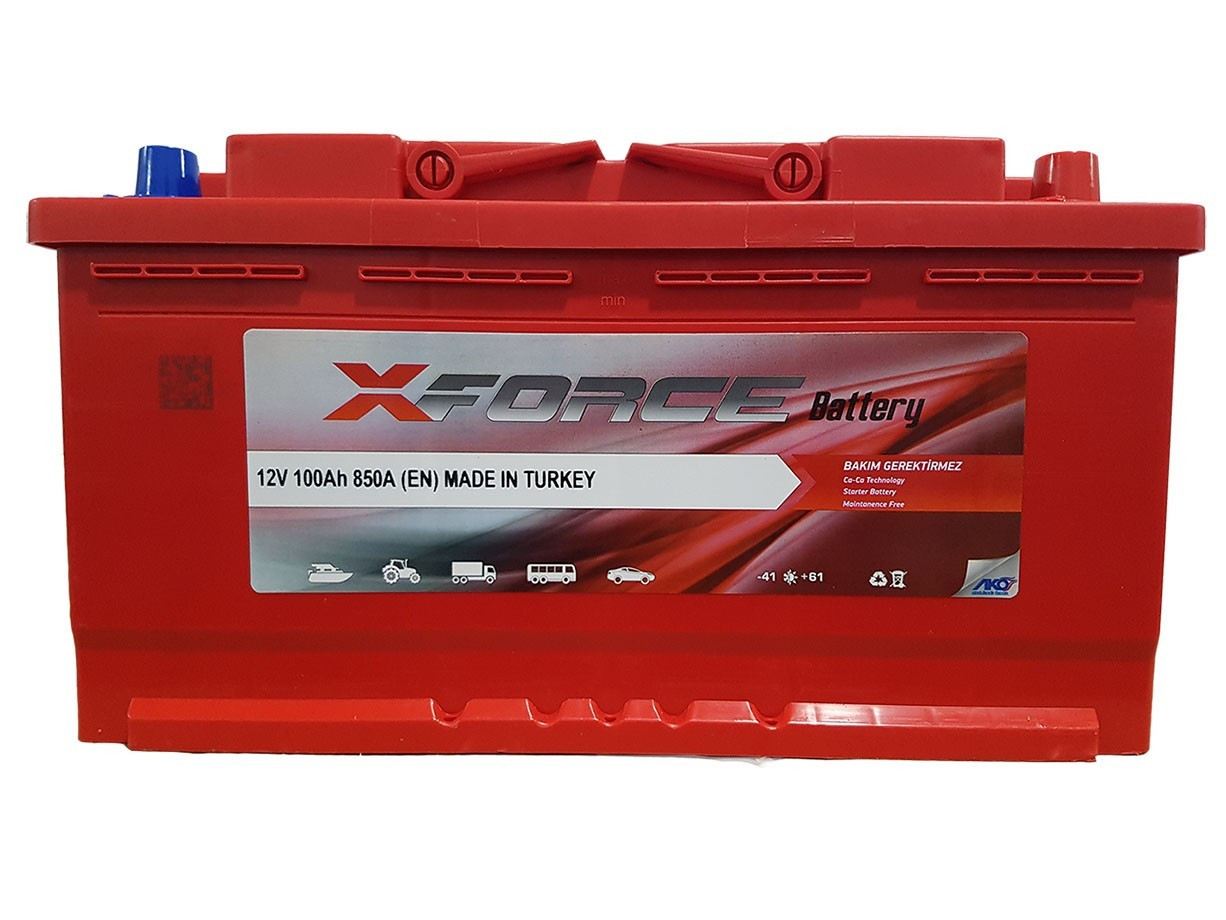Акумулятор X-FORCE 100Ah/850A R+ (ІКСФОРС) (6CT- 100AC 850A RMF) Автомобільний АКБ Туреччина НДРС)