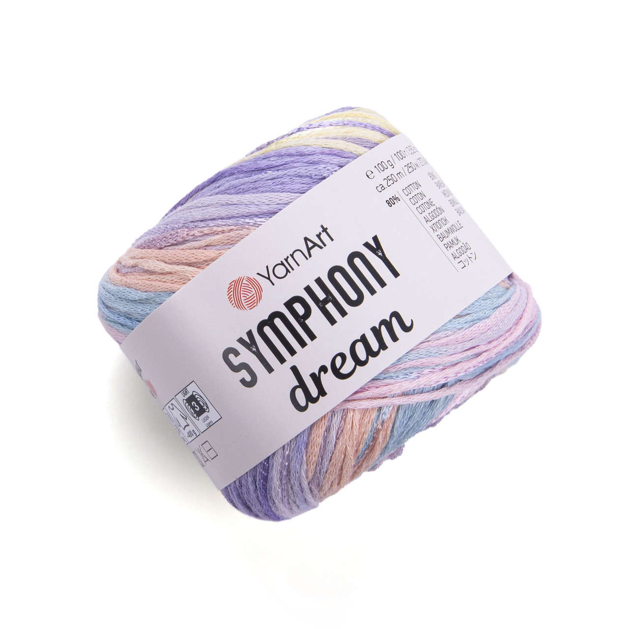 Yarnart SYMPHONY DREAM (Ярнарт Симфонія Дрім) № 3117 (Пряжа бавовна з віскозою, нитки для в'язання)