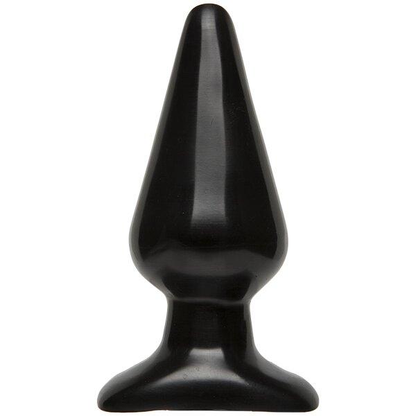 Анальна пробка Doc Johnson Smooth Classic Large - Black, макс. діаметр 5,7см