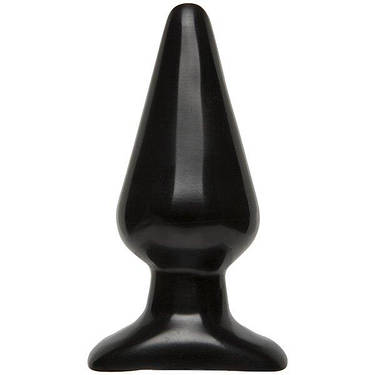 Анальна пробка Doc Johnson Smooth Classic Large - Black, макс. діаметр 5,7см, фото 1
