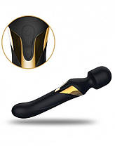 Вібромасажер 2в1 Dorcel Dual Orgasms Gold класичний масажер і вібратор з перловим масажем, фото 3