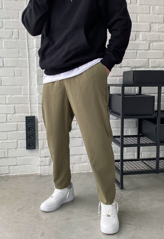 Штани чоловічі кольору хакі Staff gr khaki