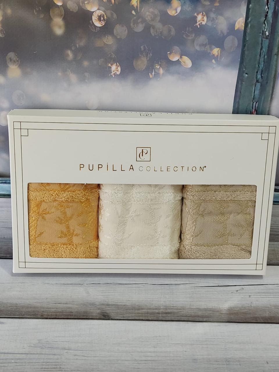 Pupilla Elit koyu krem 30х50см., 3в1. Бамбукові рушники.