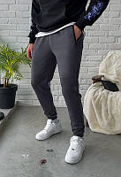 Универсальные серые спортивные штаны Staff gray zip