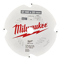 Диск пиляльний PFTE MILWAUKEE, Ø190х30х1,8мм, 4 зуб., по фіброцементу (4932471304)