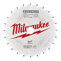 Диск пиляльний PFTE MILWAUKEE, Ø216х30х2,4мм, 24 зуб. (4932471315)