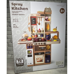 Багатофункціональна кухня "Sprey Kitchen 889-231" з водою і парою для дітей 93 см 72 елементів, фото 3