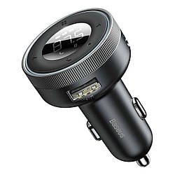 АЗП з FM-модулятором Baseus Enjoy Car Wireless MP3 Charger (Wireless 5.0+5V/3.4A) Black