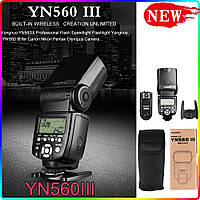 Вспышка Yongnuo YN 560 III YN560III v2018 Canon Nikon Pentax + диффузор