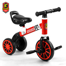 Велосипед триколісний дитячий 2 в 1 (біговець) Best Trike 36617 Червоний