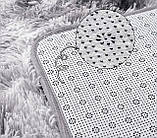 Хутряний великий килим Травичка 2*2.4 м. Світло сірий., фото 3