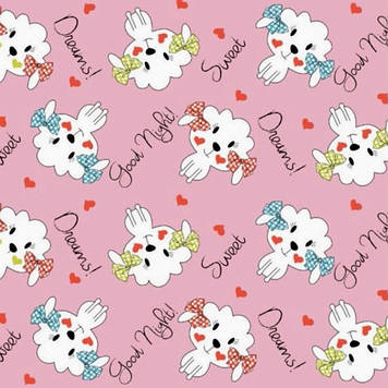 Двонитка тканина трикотажна 2-х нитка начос преміум дитячий малюнок котики