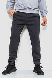 Спорт штани чоловічі на флісі, колір темно-сірий, 244R41517