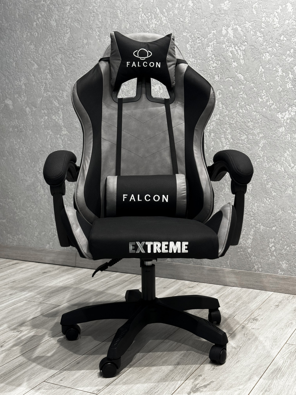 Крісло геймерське Extreme Falcon тканинне комп'ютерне ігрове