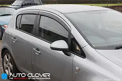 Дефлектори вікон (вітровики) Opel Corsa E / D 2006-2019 (Autoclover/Південна Корея)