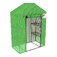 Теплиця-парник 200х140x73 см стелаж (4 полиці) Польща зелена