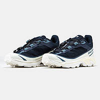 Кроссовки мужские сине-белые Salomon XT-6 FT