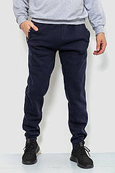 Спорт штани чоловічі на флісі, колір темно-синій, 244R41269 L, L, 48