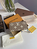 Louis Vuitton Clemence Wallet Bicolor Beige/Cream