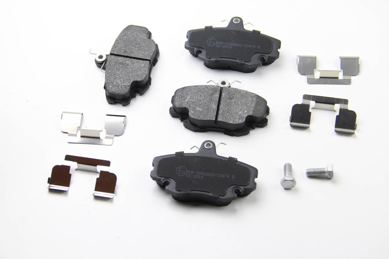 Колодки передні гальмівні Logan 05-/Megane 96-03/Clio 91-05 (к-кт з пружинками), ASAM (80360), фото 1