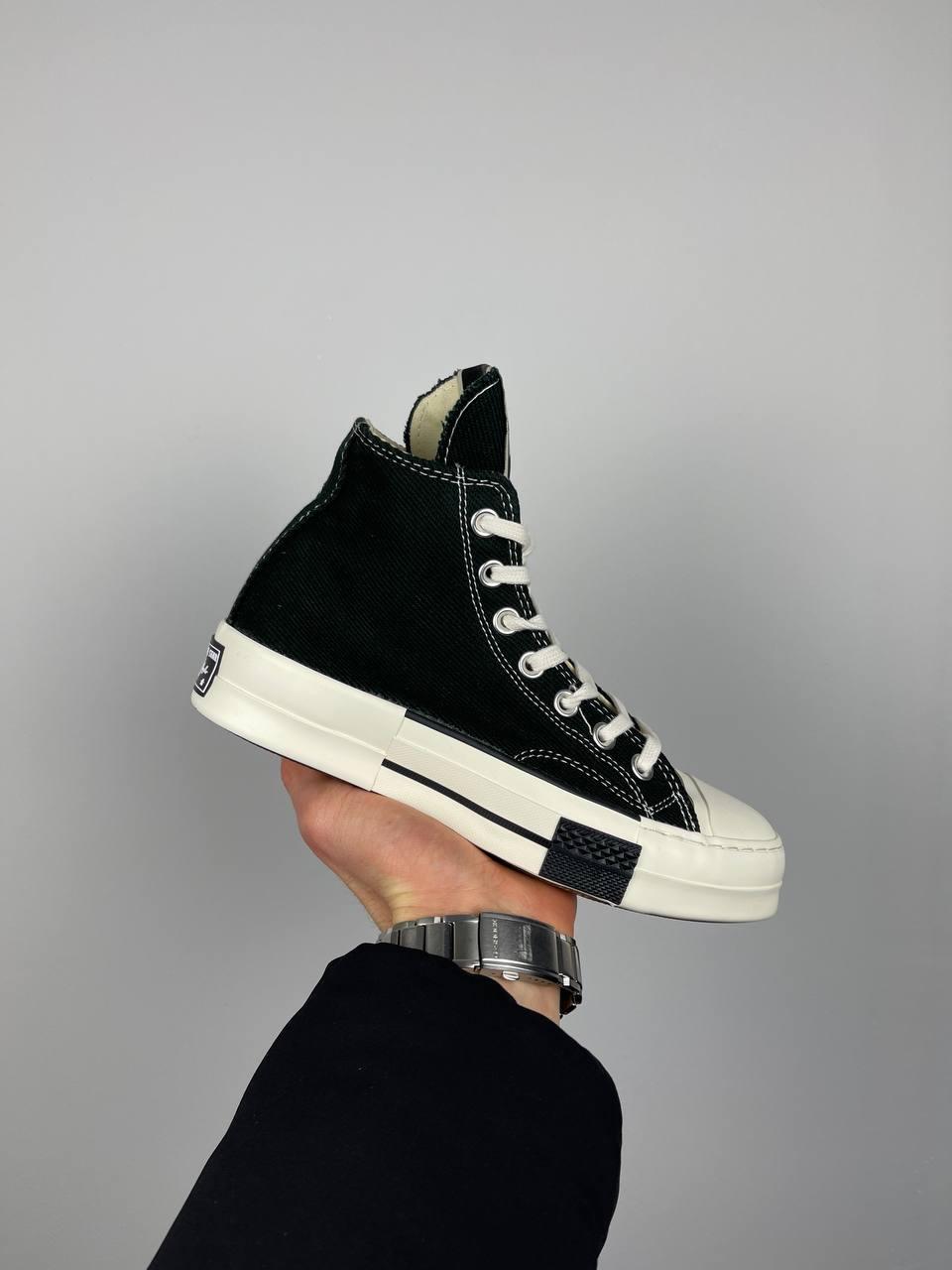 Високі жіночі кеди Converse DRKSTAR X Rick Owens. Молодіжні кросси жіночі Конверс.