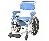 Коляска для інвалідів з туалетом MIRID KDB-698B. Багатофункціональний інвалідний візок.