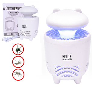 Лампа LED від комарів 3W HUNTER (пастка для комарів) Horoz Electric